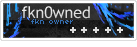 Classic fkn0wned crew banner with skull graphic