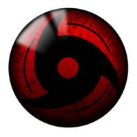 Sharingan-style anime eye avatar, classic forum profile pic