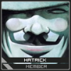 V for Vendetta mask avatar with 'HATRICK' member tag