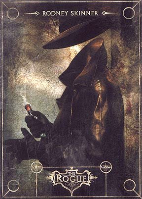 Mysterious cloaked rogue card art, forum flair