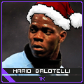 Mario Balotelli rocking a Santa hat avatar