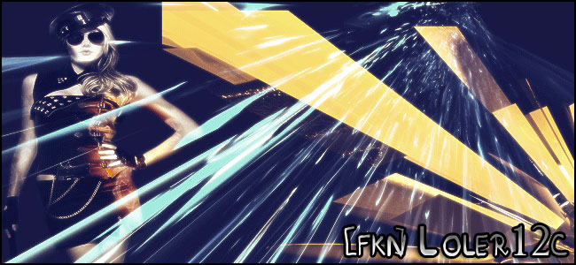 Sleek digital art signature with striking light streaks