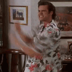 Jim Carrey's iconic dance moment, pure early-2010s meme energy