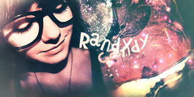 Classic 2010s GFX portrait signature with sparkle overlay
