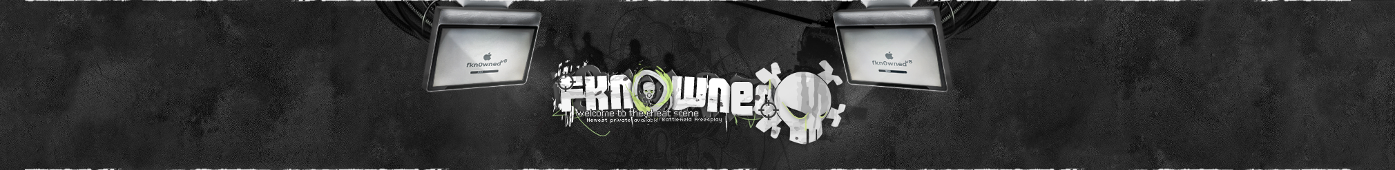 Classic fkn0wned forum banner welcoming hackers to the cheat scene
