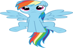 Rainbow Dash flying artwork, a splash of pony nostalgia