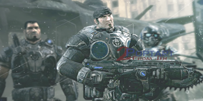 Gears of War soldiers GFX signature art