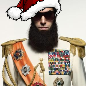 Dictator meme gets festive with a digital Santa hat