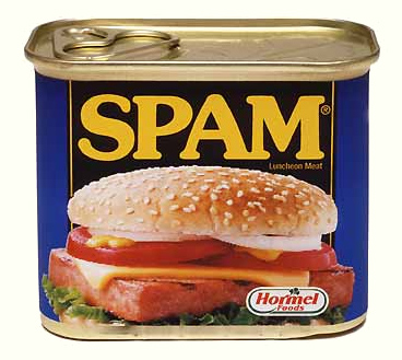 Classic Spam can, forum thread's punny mascot image