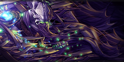 Mystic purple-haired GFX art with glowing accents