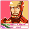 Iron Man GFX avatar rocking the crew tag