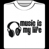 Simple tee design for music lovers everywhere