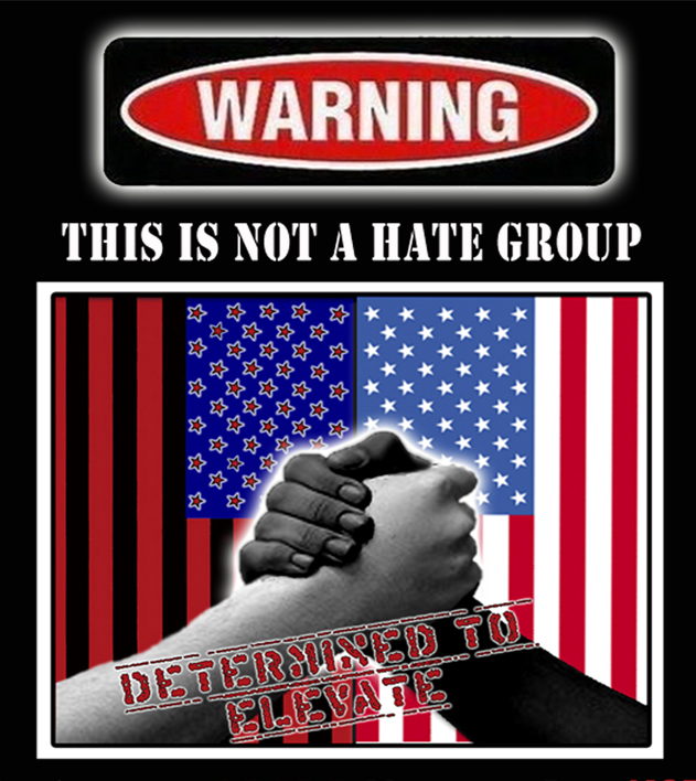 Warning: unity handshake over American flag, not hate