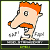 Goofy hand-drawn 'Nigelstrawberry' fap meme avatar