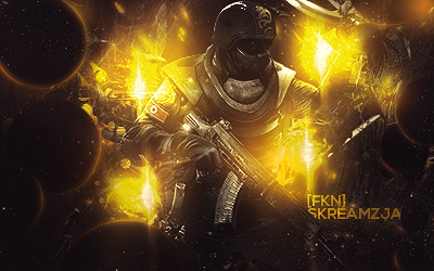 Golden soldier signature art for [FkN] Skreamzja