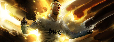 Fiery goal-celebration GFX signature, classic footballer edit