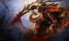 Fierce warrior with dragon-themed armor, epic fantasy art