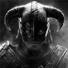 Grayscale helmeted warrior avatar, classic gaming forum vibe