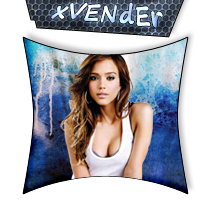 Classic pillow-style signature GFX with model artwork