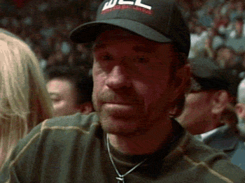 Chuck Norris crowd-cam reaction gif classic