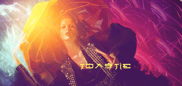 Colorful abstract GFX signature with dramatic lighting effects