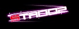 Stylish neon TABOO wordmark with speed-line accents