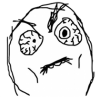 Classic Rage Face meme from forum days