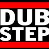 Classic dubstep genre logo, bold red and black