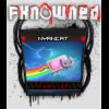 Retro rainbow-glitch GFX signature with FKNOWNED crew tag