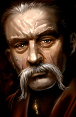 Weathered old man portrait, striking digital painting avatar