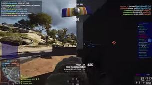 Battlefield match HUD with kill feed and minimap