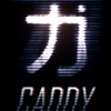 Gritty katakana banner art with 'CADDY' text