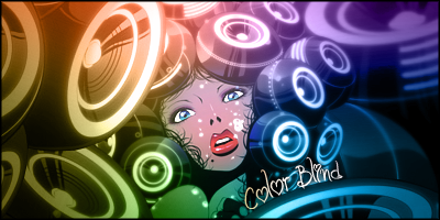 Colorful abstract GFX art with woman's face design