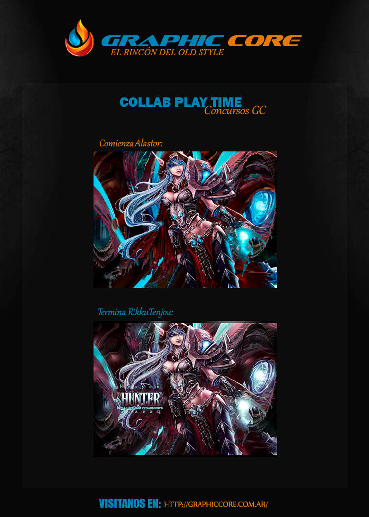 Fierce fantasy warrioress GFX showcase from a collab contest