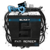 Old-school BLNXY crew badge with skull mascot