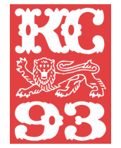 Vintage KC 93 crest with lion emblem