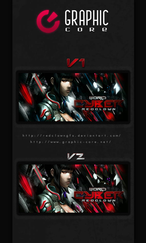Cyberpunk GFX signature showcase from Graphic Core's designer