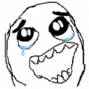 Classic crying-laughing rage face meme
