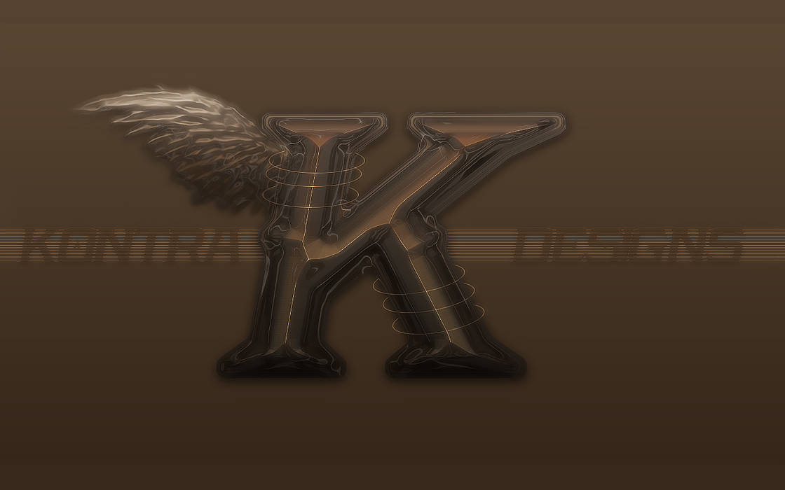 Winged letter K logo with Kontrol Designs watermark
