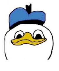 Classic Dolan meme, forum nostalgia in duck form