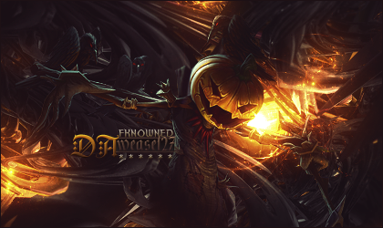 Fiery pumpkin GFX signature for Fknowned member Daweasel24