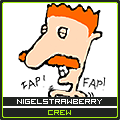 Goofy redhead avatar with double 'FAP' text