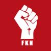 The iconic FKN raised-fist crew logo lives on