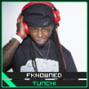 Gamer avatar with headset and green tech overlay
